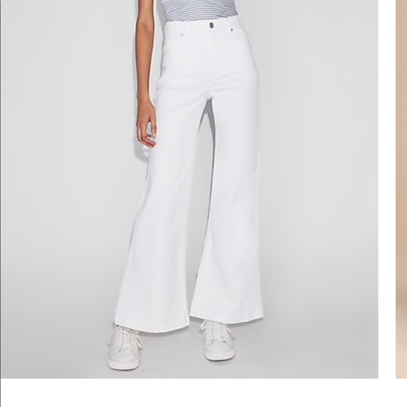 NWT Express White Flare Jeans Size 4 Regular - Picture 5 of 5
